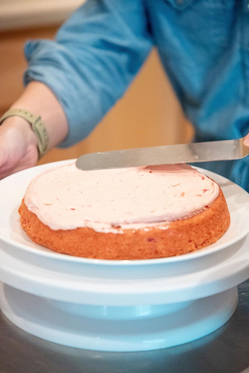 Strawberry Buttercream Cake